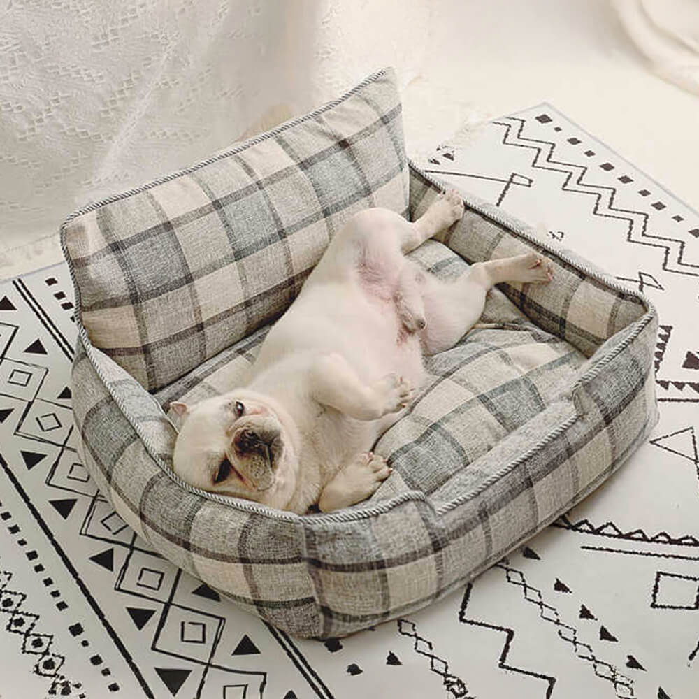 Cozy Pet Sofa Bed Set Includes Blanket Pillow Soft Durable