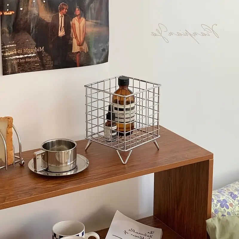 Voss Grid Cube Organizer - Durable Iron Storage Rack