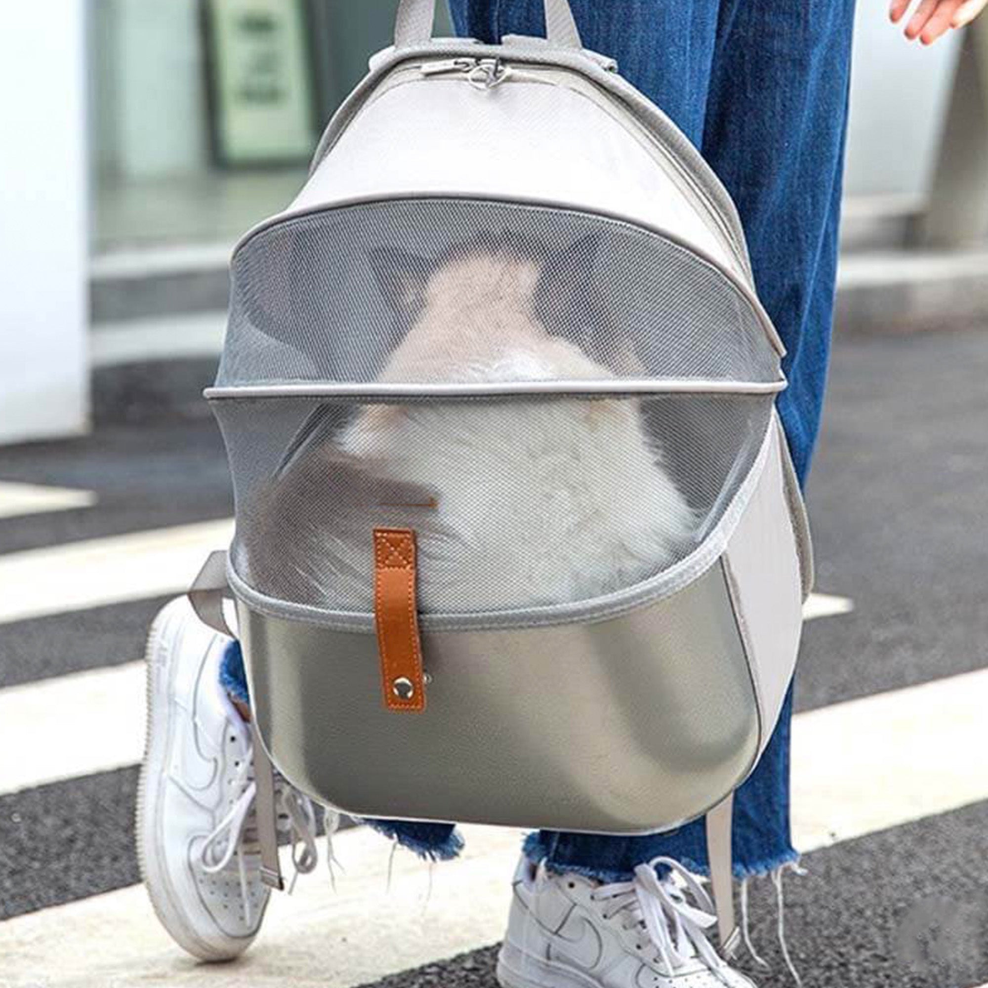 Breathable Cat Travel Bag – Spacious, Ventilated & Travel-Friendly