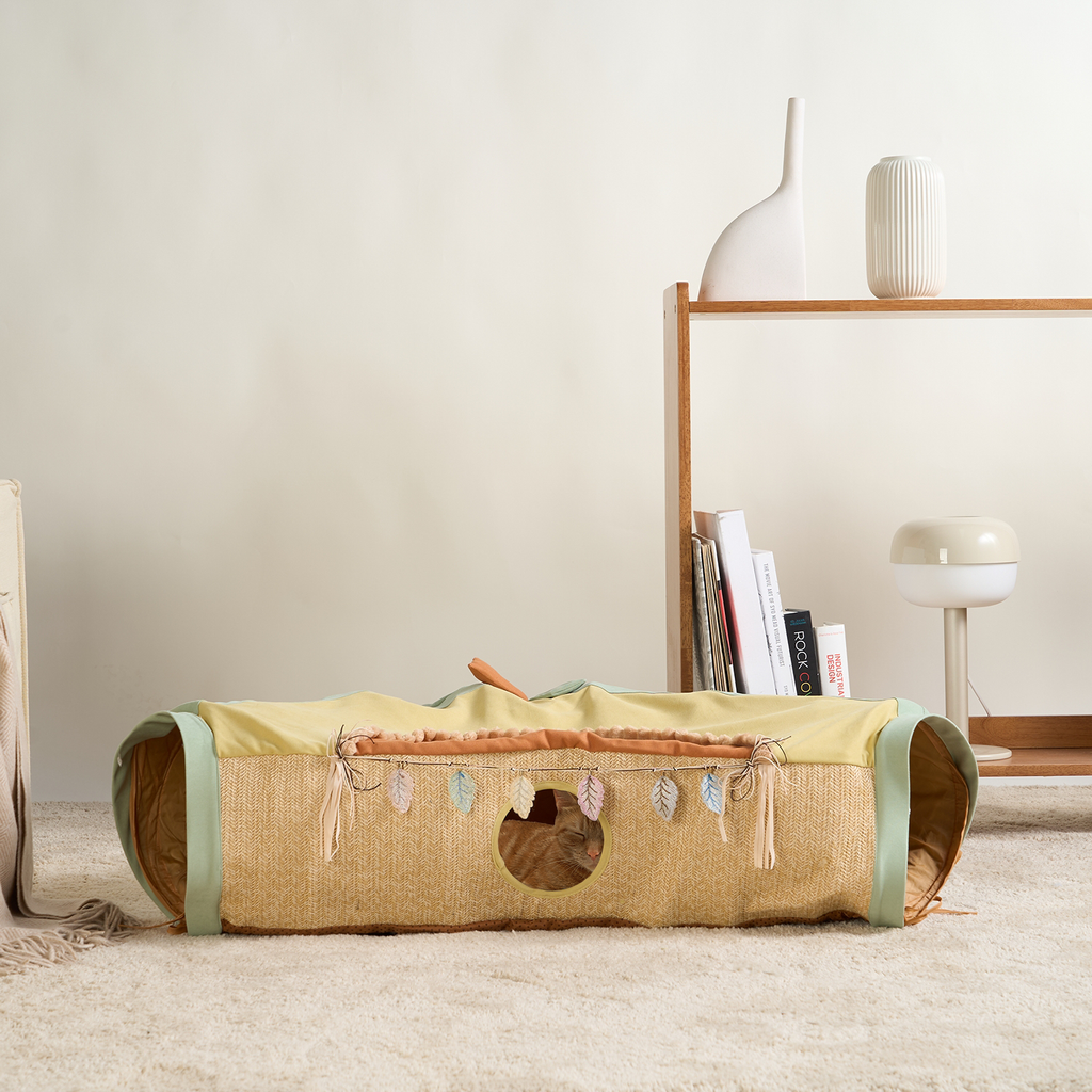 Purrfect Foldaway Tunnel Retreat – Interactive, Spacious, and Portable