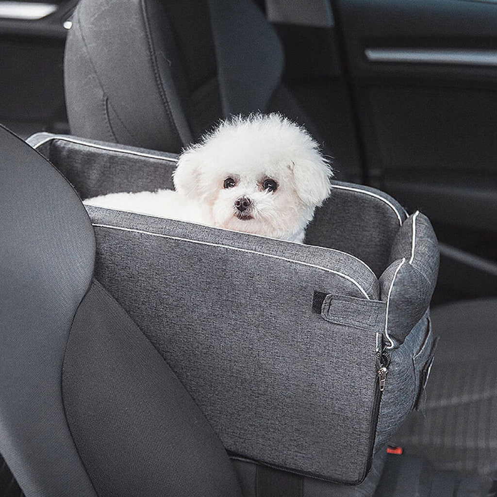 Suede Square Lookout Pet Car Seat – Secure, Comfortable, and Stylish