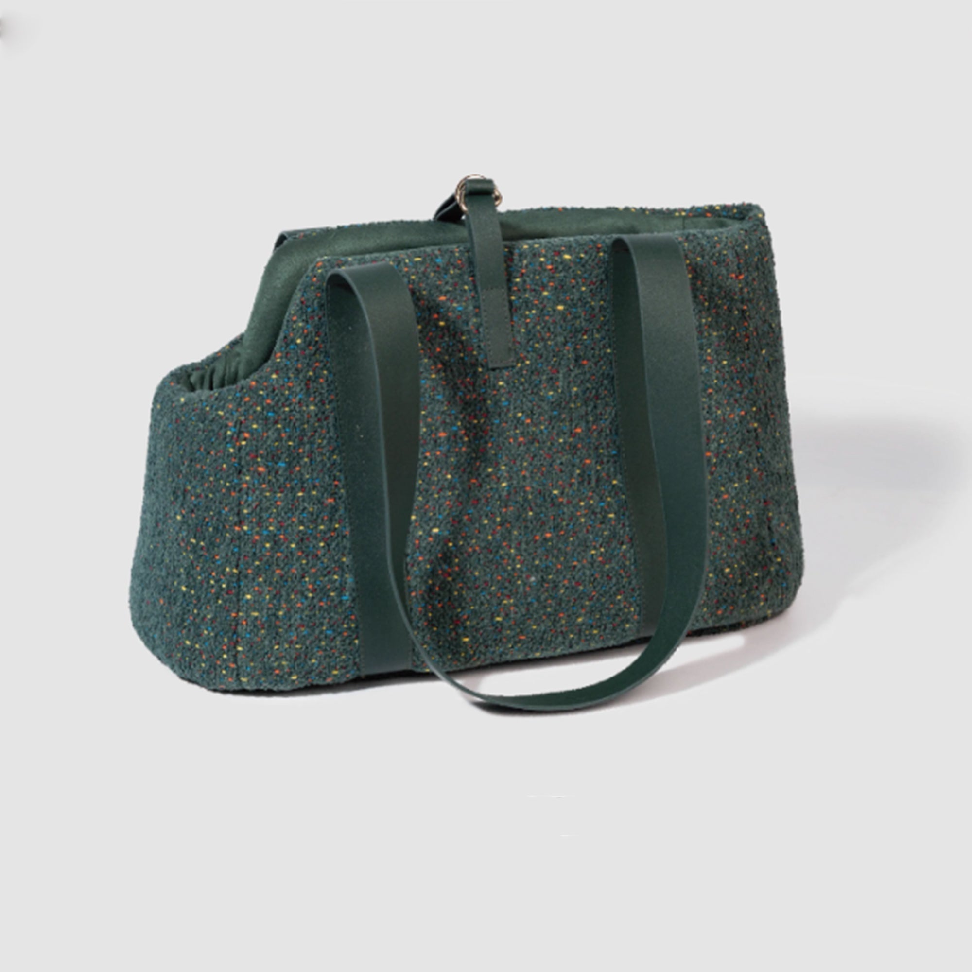 Luxury Tweed Pet Tote – Stylish, Warm & Secure for Small Dogs & Cats
