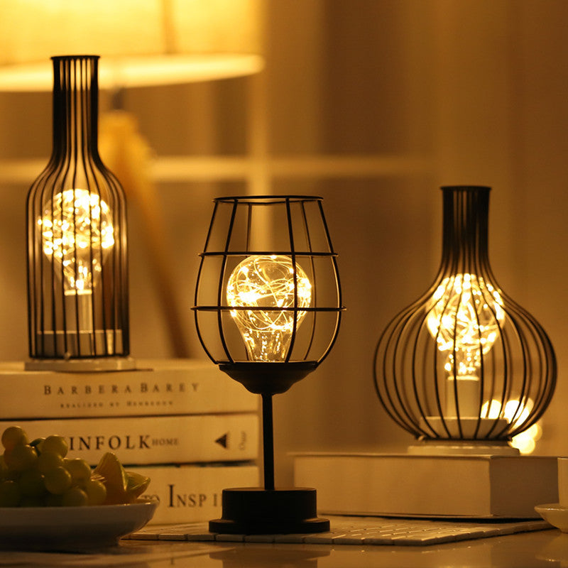 Classic Bedside Orson Decanter Table Light with LED Warm Glow