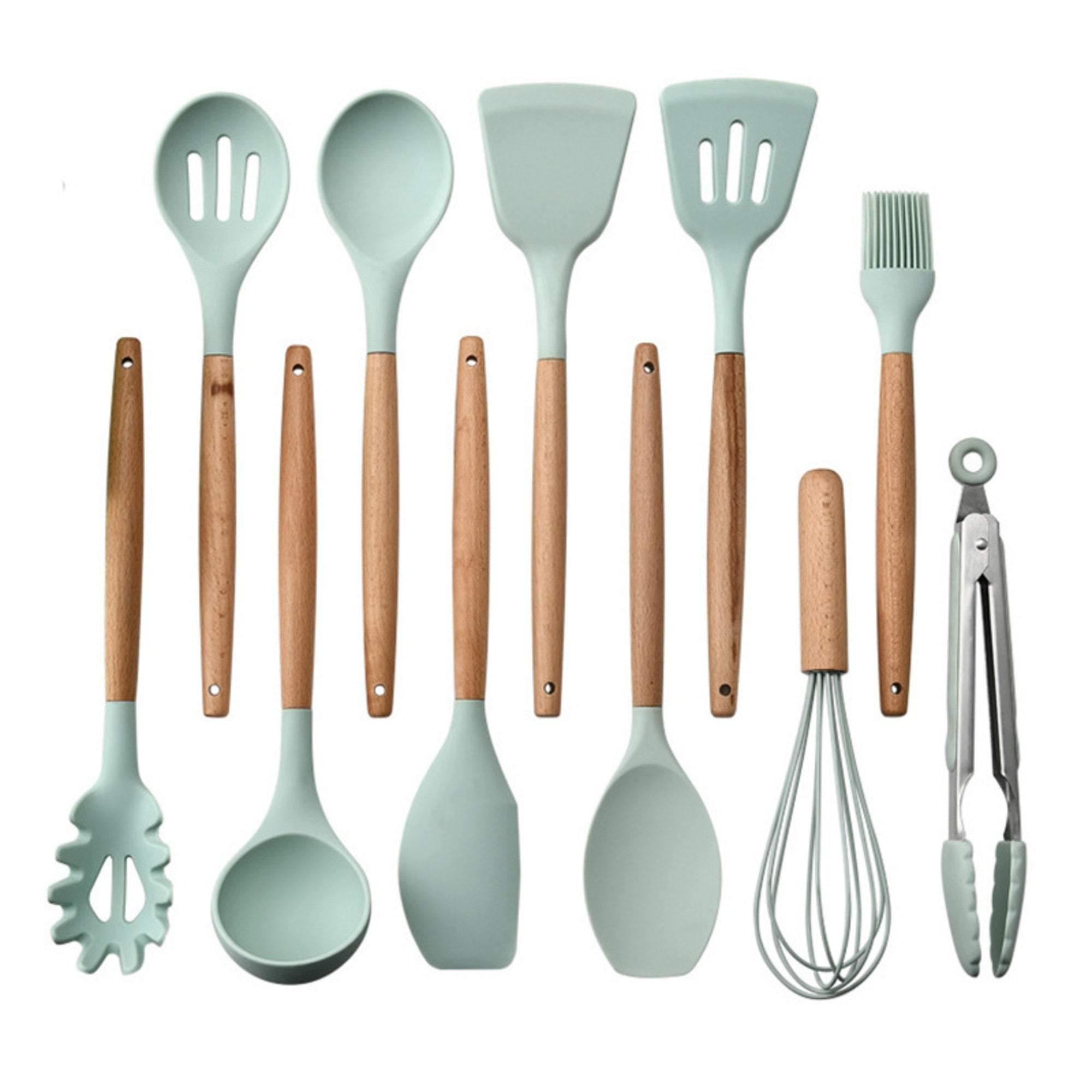 ChefMate – Versatile Silicone Cookware Set with Wood Handles