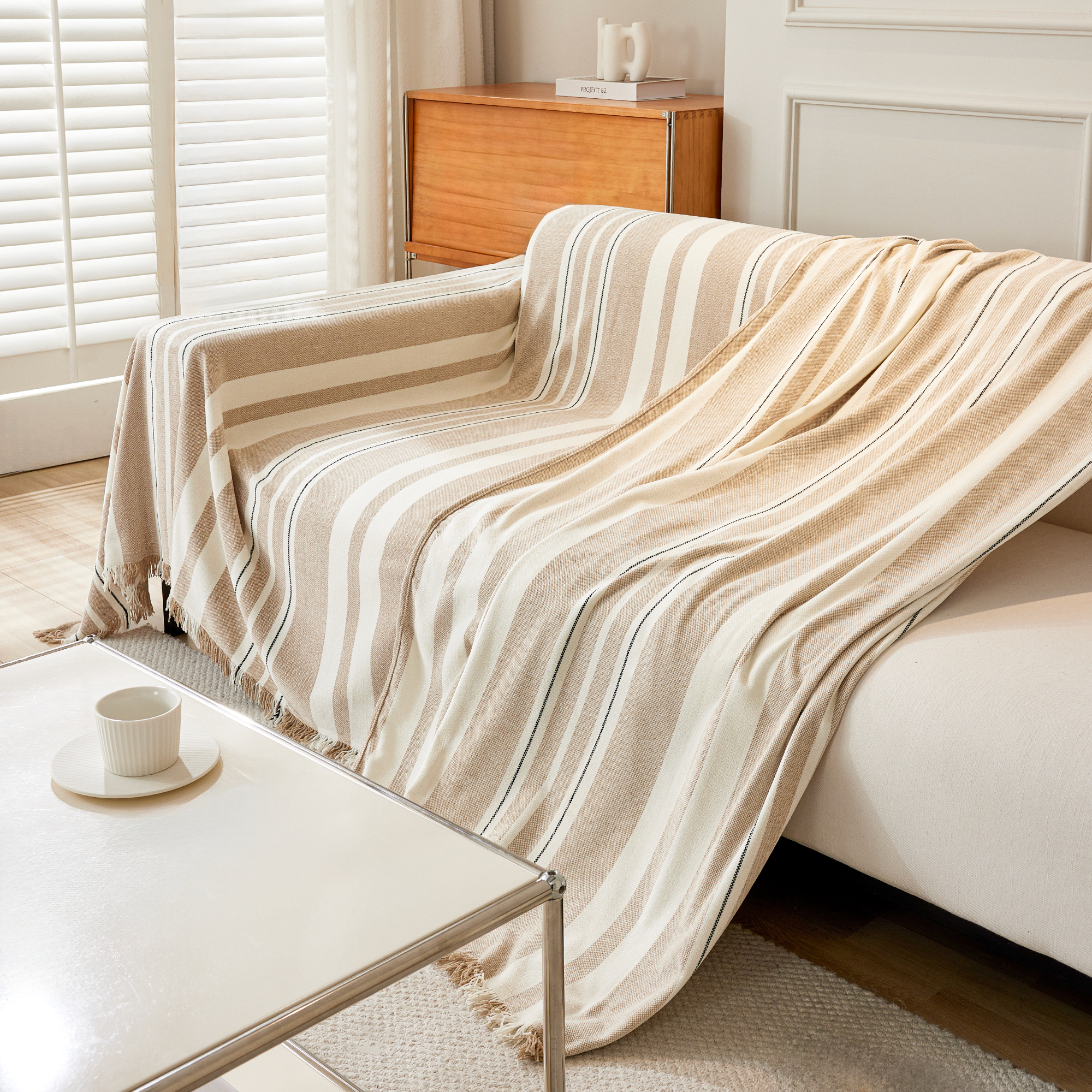 Classic Stripe Patterns Sofa Cover - Modern, Stylish & Durable Sofa Protection