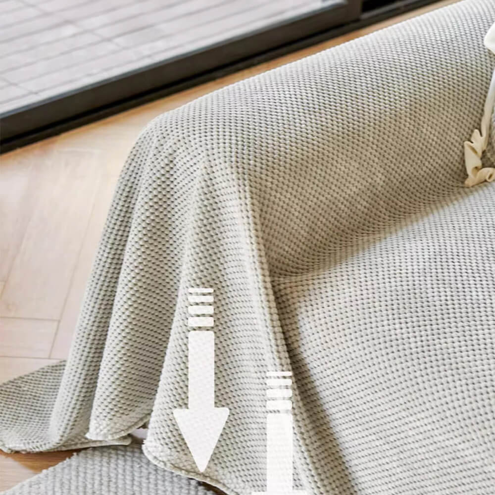 Soft Corduroy Warm Waffle Weave Couch Cover for Comfort