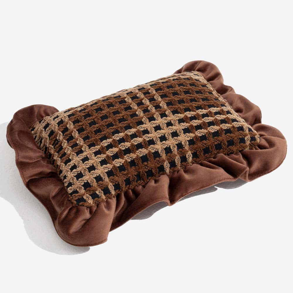 Bliss Bolster Orthopedic Dog Bed Velvet Foam Supportive Design