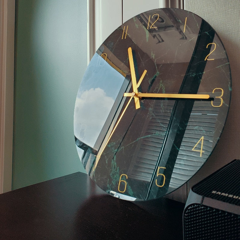 Artistic Glass Wall Clock – Modern, Elegant, and Functional