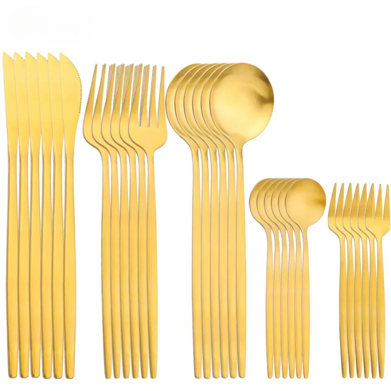 EleganceSteel 30-Piece Cutlery Set Premium Stainless Steel Flatware