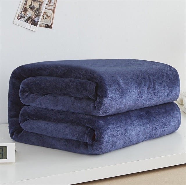 Fluffy Warm Coral Fleece Blanket for Cozy Comfort