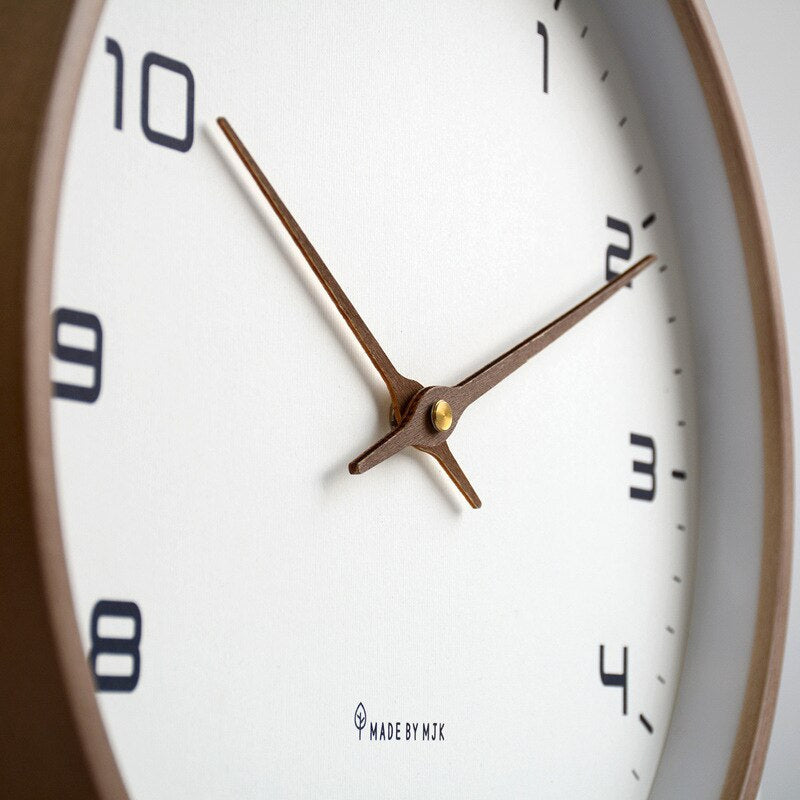 Wooden Wall Clock – Minimalist Scandinavian Design for Timeless Elegance
