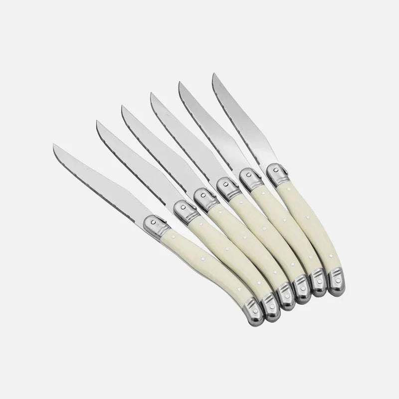 IvoryElegance – Luxury Laguiole Cutlery Set in Stainless Steel