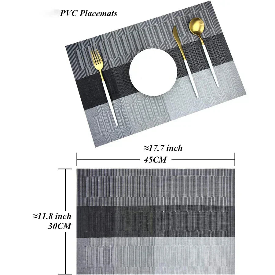 TableWove – Luxury Heat-Resistant Washable Placemats