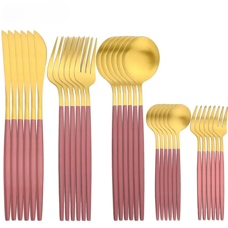 EleganceSteel 30-Piece Cutlery Set Premium Stainless Steel Flatware