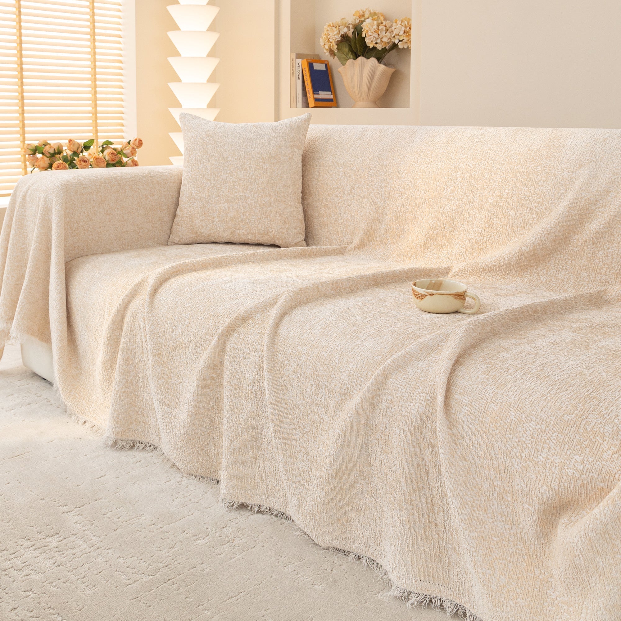 Coconut Dreams Sofa Cover - Modern, Stylish & Durable Sofa Protection