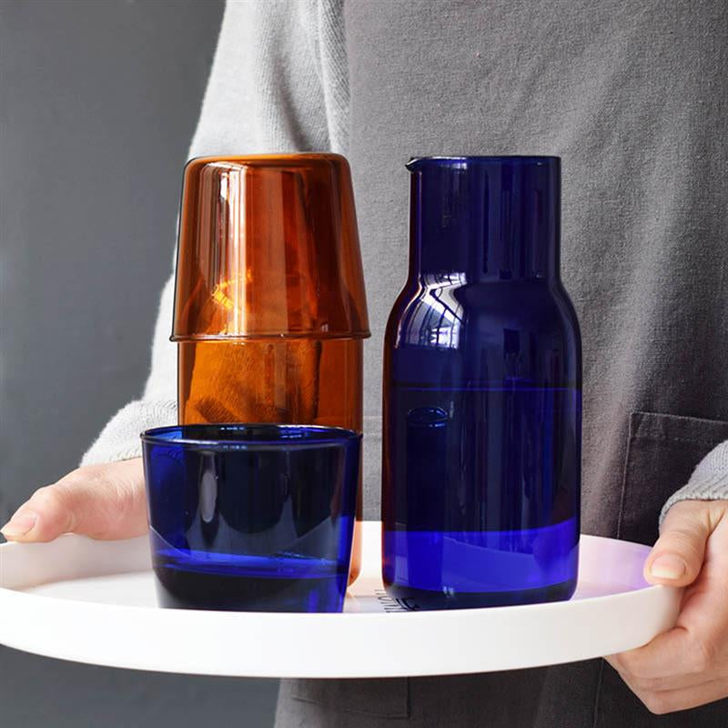 Glass Carafe & Tumbler Set – 500ml Borosilicate Water Set