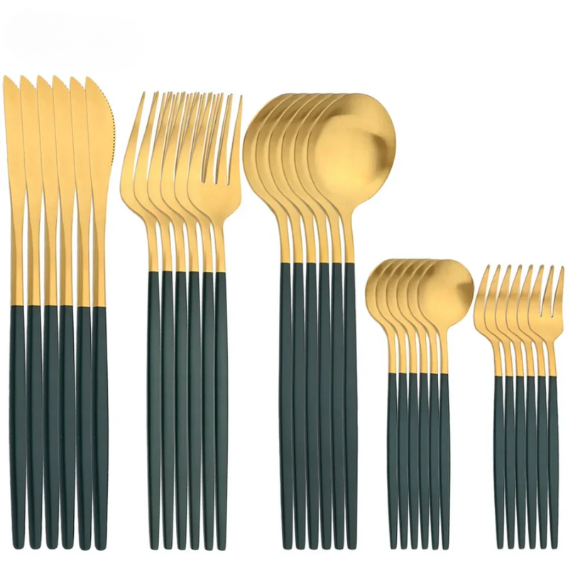 EleganceSteel 30-Piece Cutlery Set Premium Stainless Steel Flatware