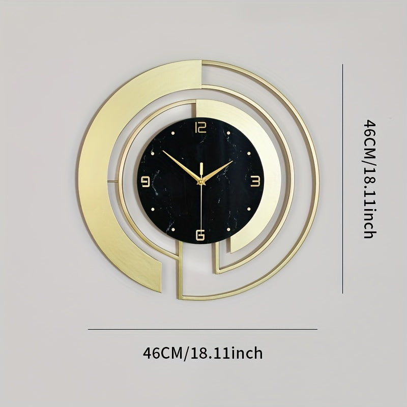 Timeless Elegance - Contemporary Metal Wall Clock 18 Inch