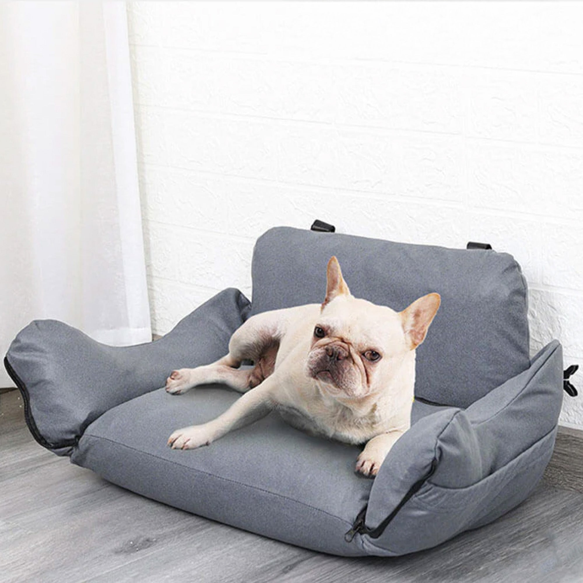 Multifunctional Pet Car Seat – 3-in-1 Carrier, Sofa, and Travel Bed