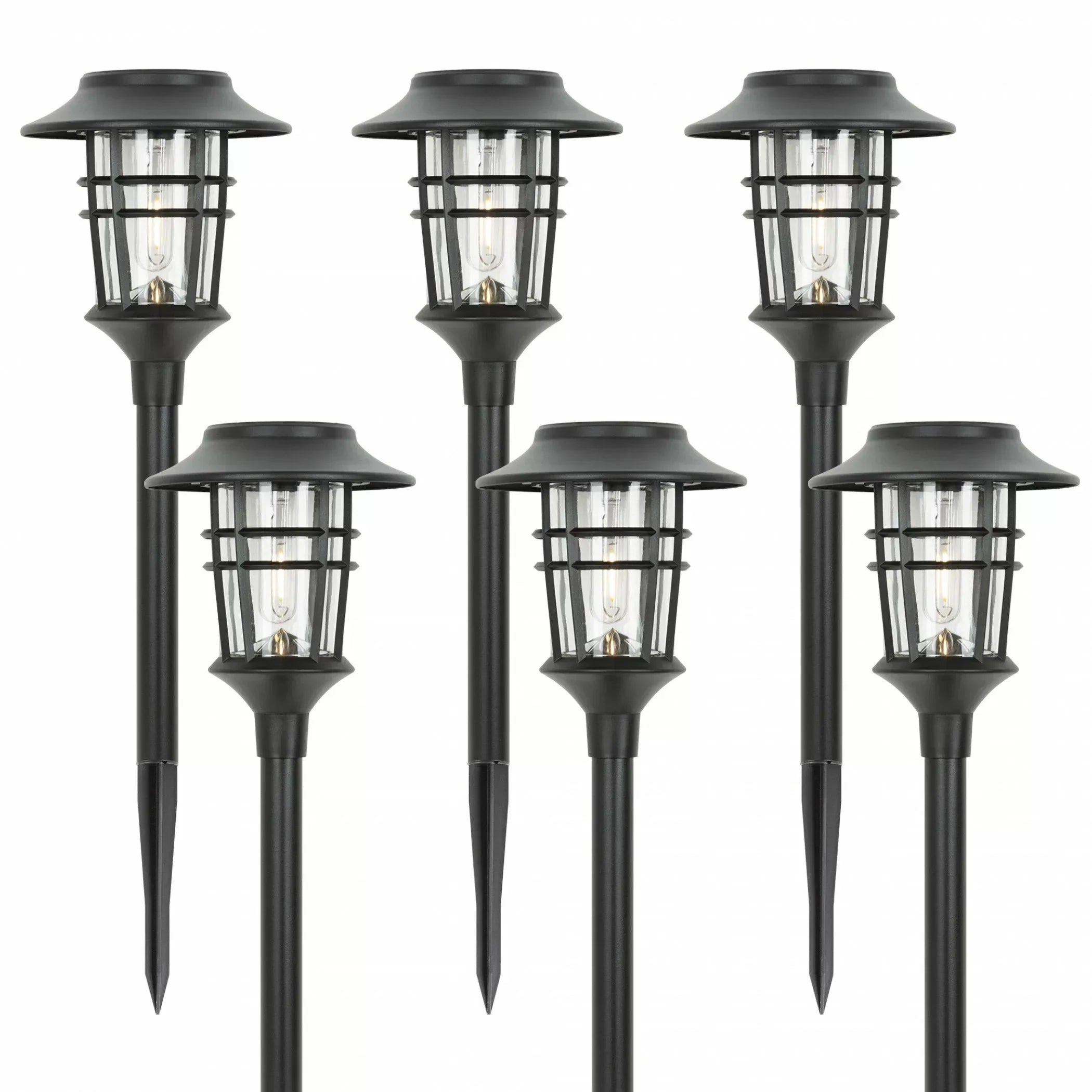 Solar Floor Lamp – Elegant Stainless Steel and Weatherproof