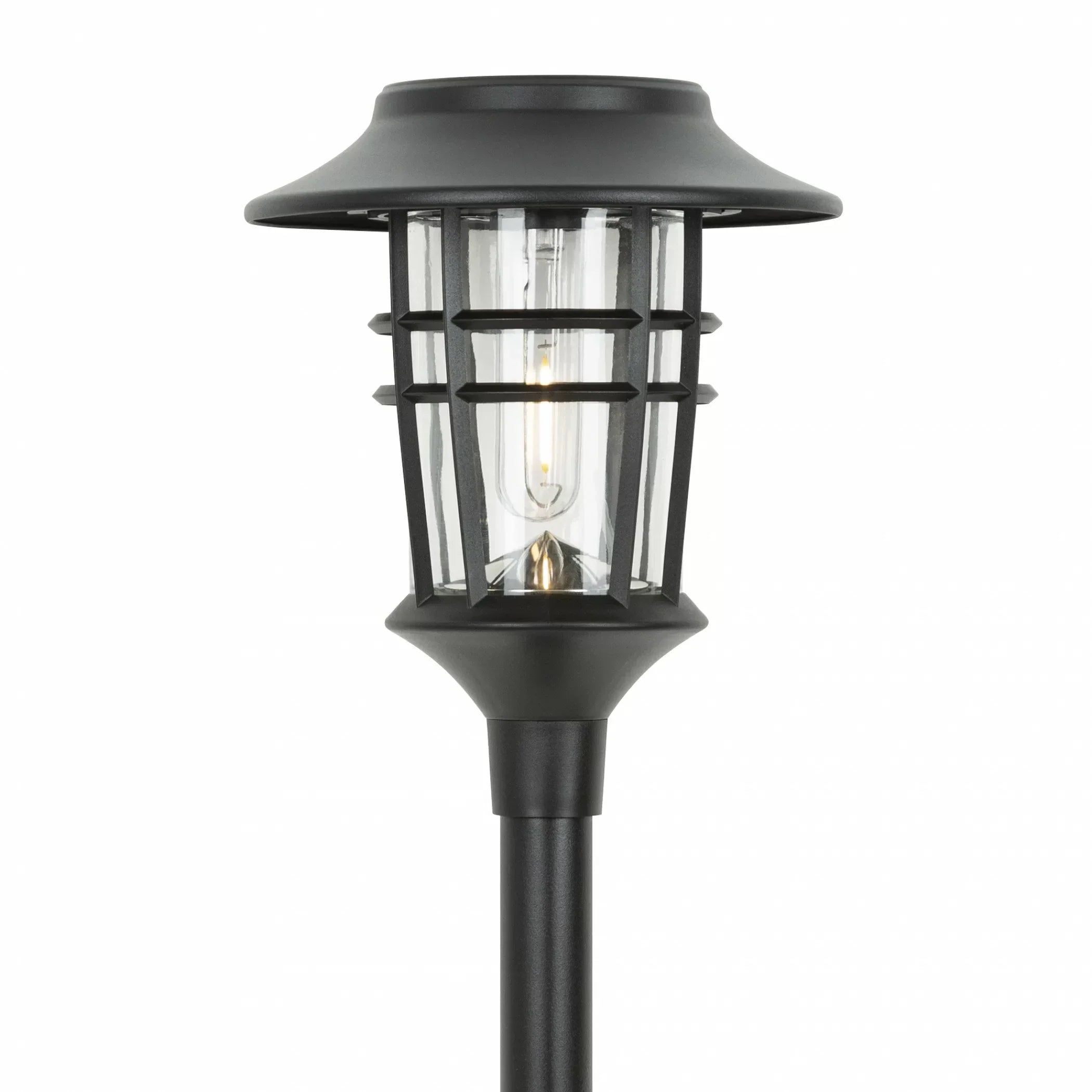 Solar Floor Lamp – Elegant Stainless Steel and Weatherproof
