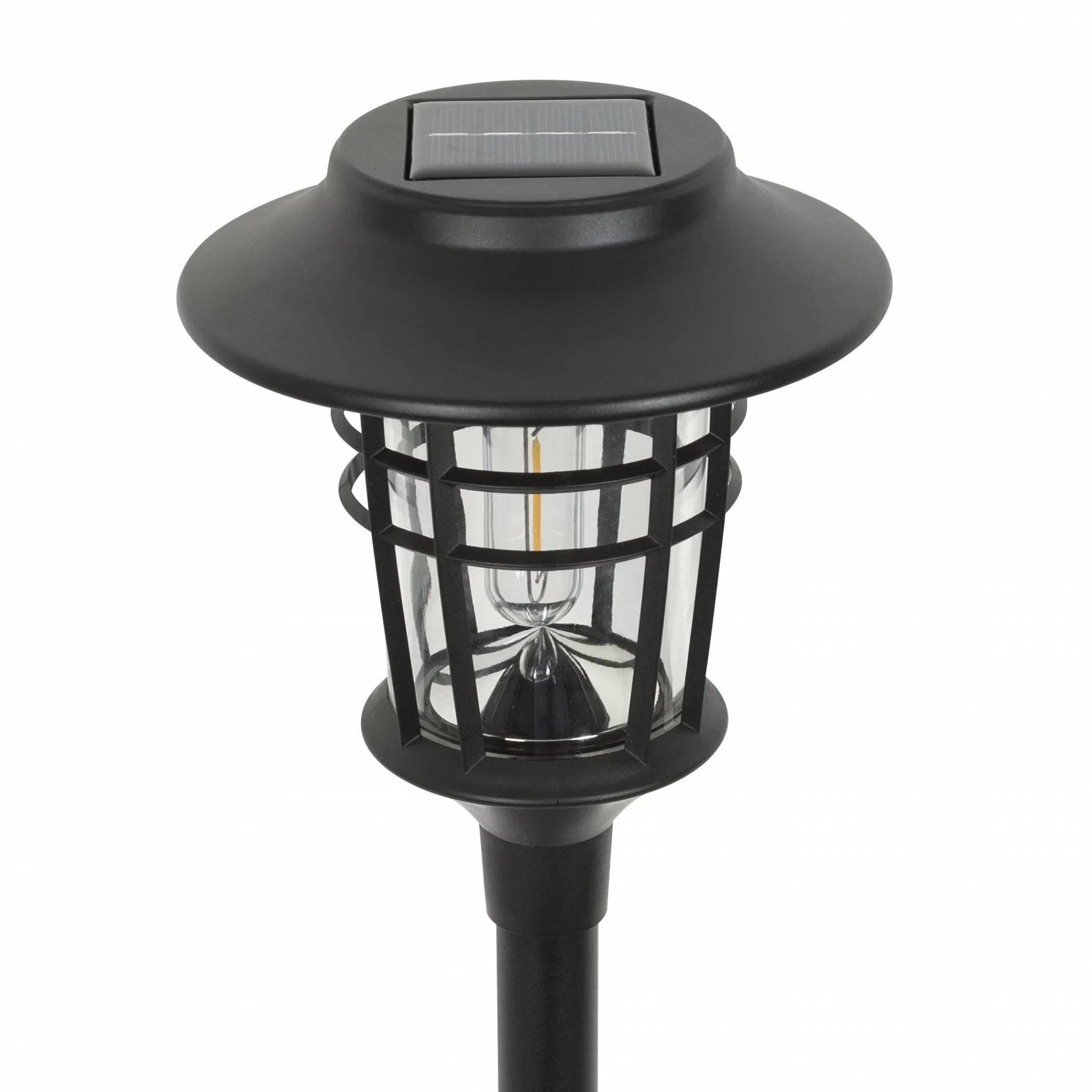 Solar Floor Lamp – Elegant Stainless Steel and Weatherproof
