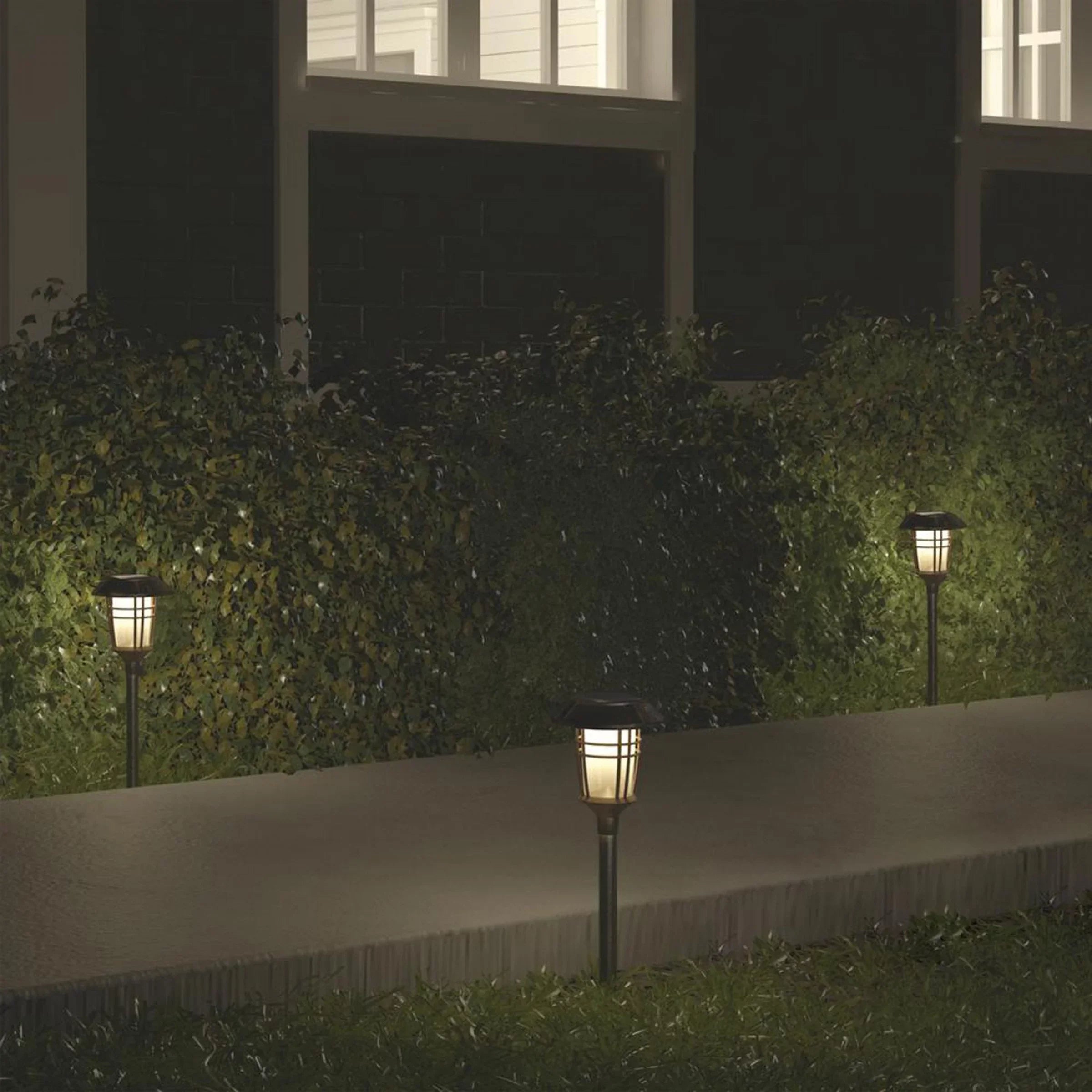 Solar Floor Lamp – Elegant Stainless Steel and Weatherproof