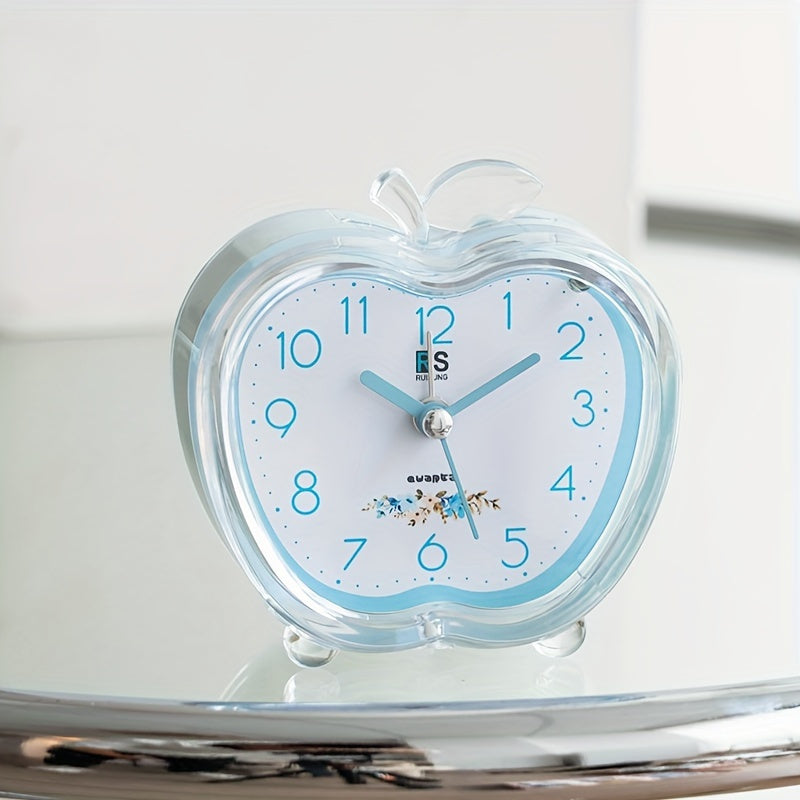 Luminous Orchard - Apple-Shaped Alarm Clock with Night Light