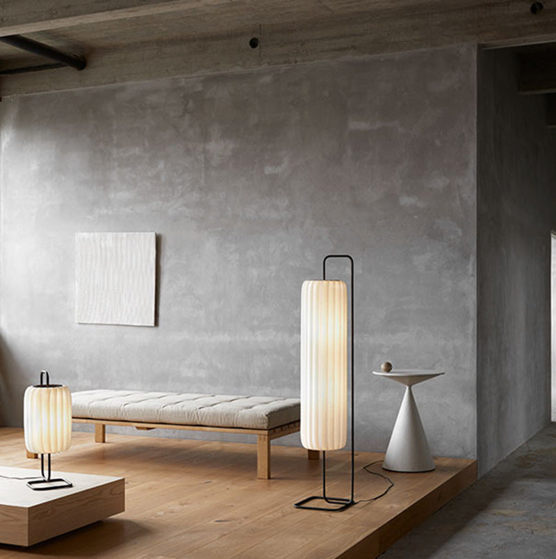 Modern Japanese-Style Floor Lamp with Soft LED Illumination