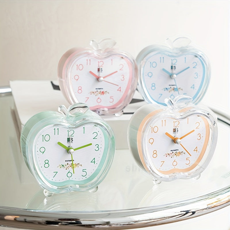 Luminous Orchard - Apple-Shaped Alarm Clock with Night Light