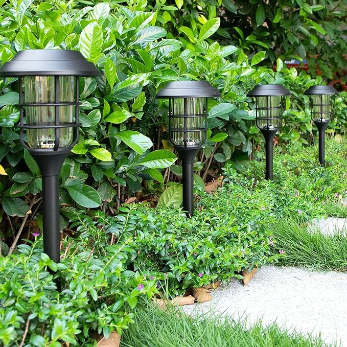 Solar Floor Lamp – Elegant Stainless Steel and Weatherproof
