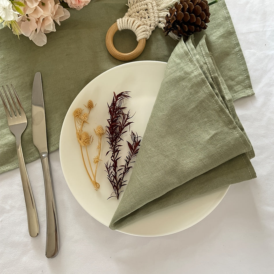 Set of 6/10/120 Durable 40x40cm Polyester Napkins