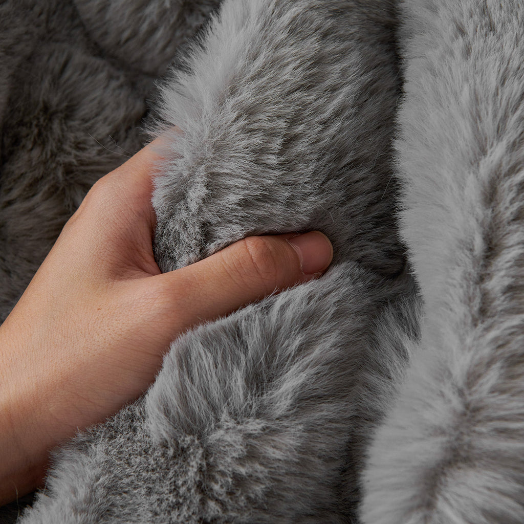Luxe Ripple Faux Fur Sofa Cover - Modern, Stylish & Durable Sofa Protection