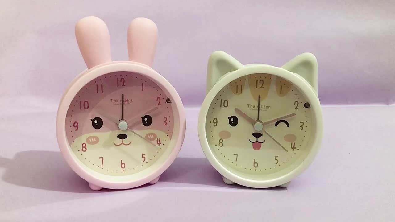 QuietGlow Silent Alarm Clock with Night Light for Sleep