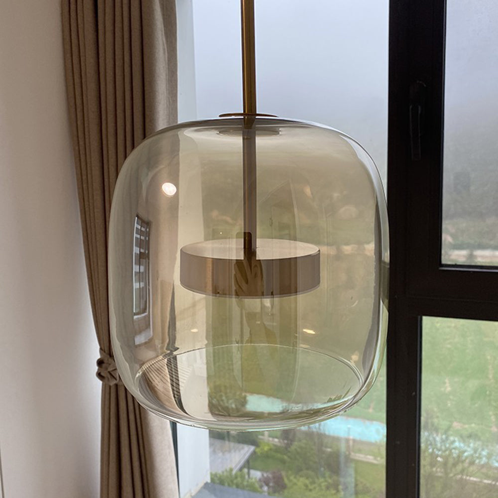 Retro Amber Glass Pendant Lights – Elegant, Warm, and Energy-Efficient