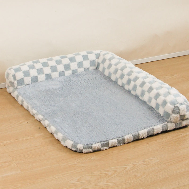 Soft Plush Dog Bed Cozy Supportive Easy to Clean