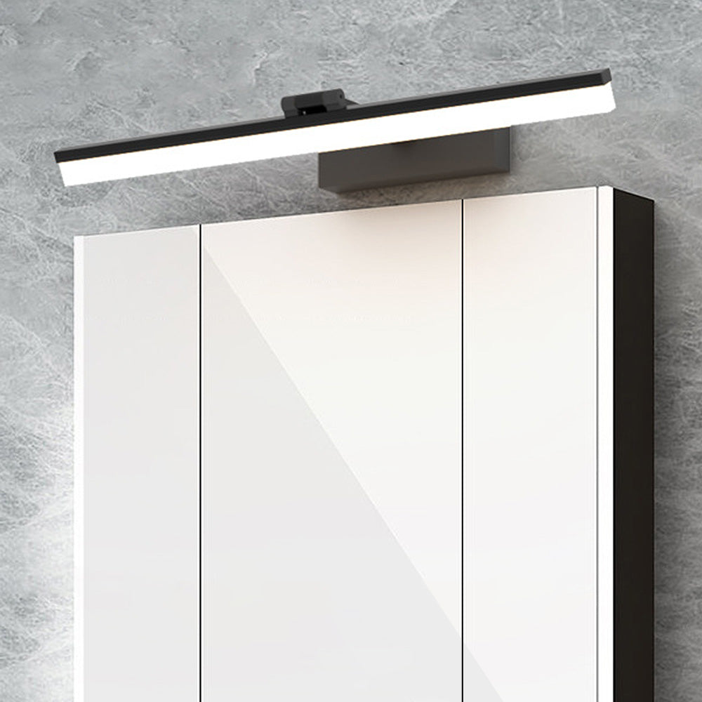 Contemporary Black LED Mirror Bathroom Light