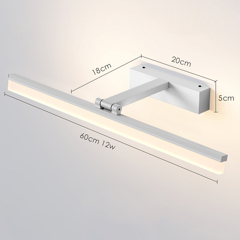 Contemporary Black LED Mirror Bathroom Light