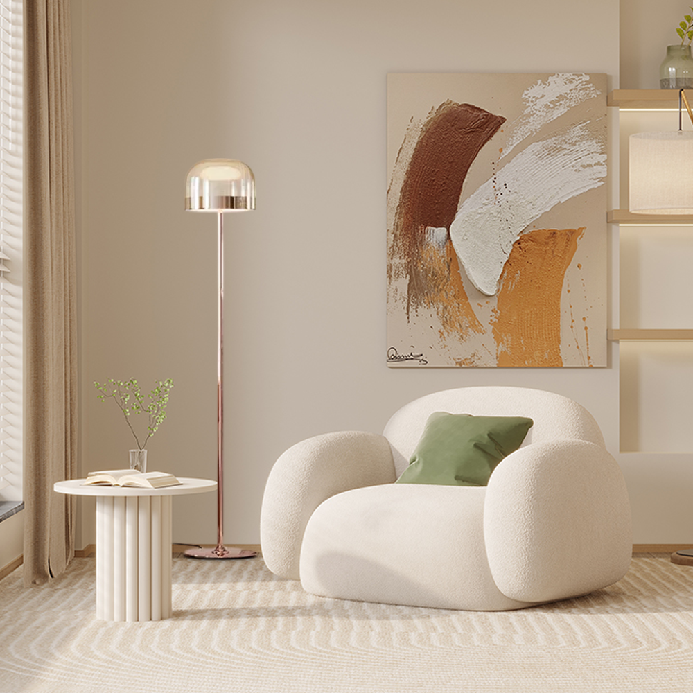 Minimalist Dome Floor Lamp for Bedroom or Living Room