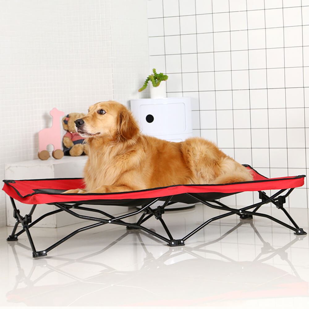 Breathable Moisture Resistant Foldable Elevated Camping Cot Big Dog Bed