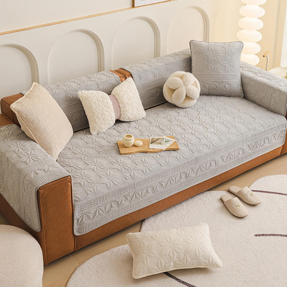 Luxury Crystal Velvet Scratch-Resistant Couch Cover