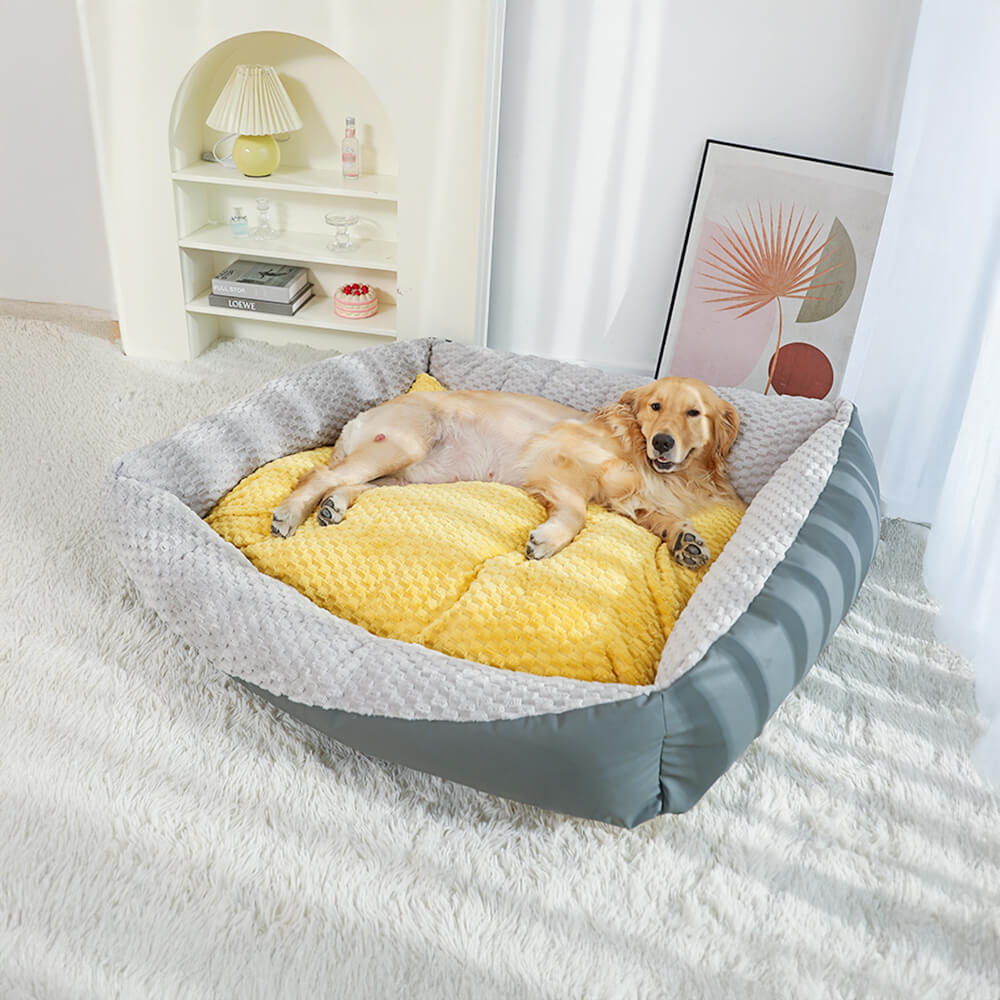 Orthopedic Plush Pet Bed Ultra Soft Supportive Design