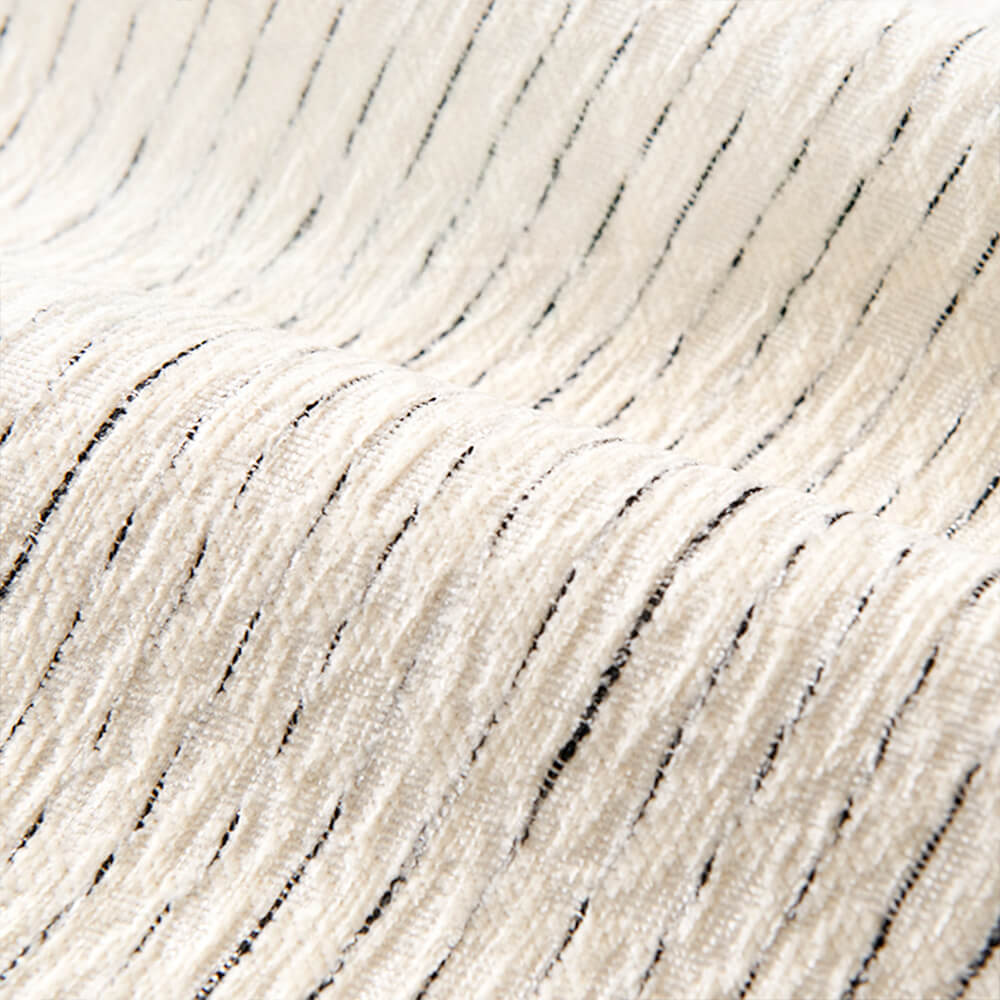 Linear Modern Stretch Chenille Full Wrap Couch Cover - Soft Durable Design