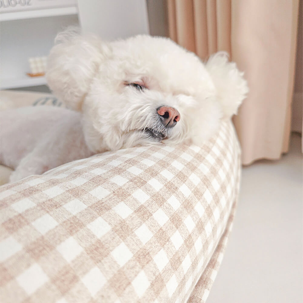 Ultra-Soft Coral Fleece Pet Bed Waterproof Breathable Supportive
