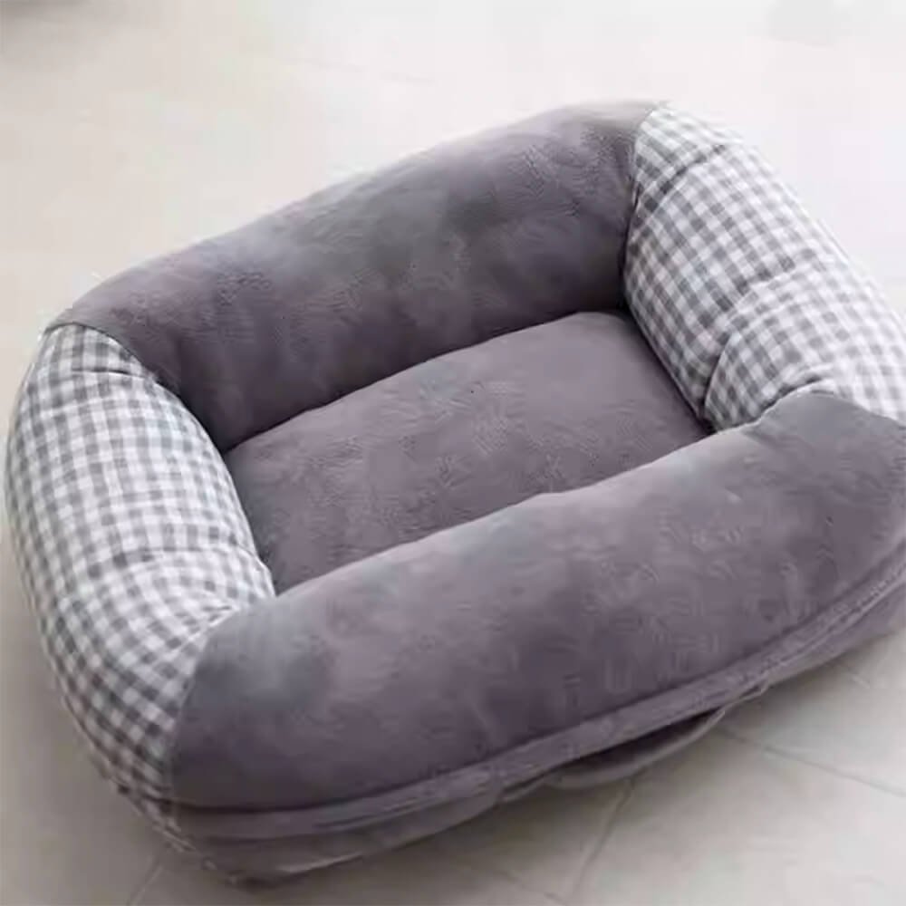 Ultra-Soft Coral Fleece Pet Bed Waterproof Breathable Supportive