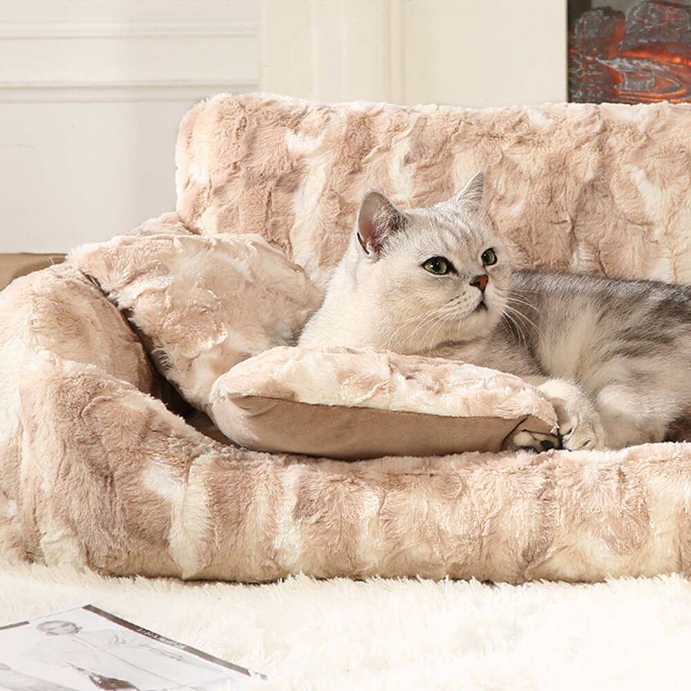 Modern Marble Warm Orthopedic Sofa Bed with Plush Velvet