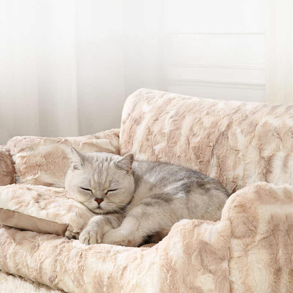 Modern Marble Warm Orthopedic Sofa Bed with Plush Velvet