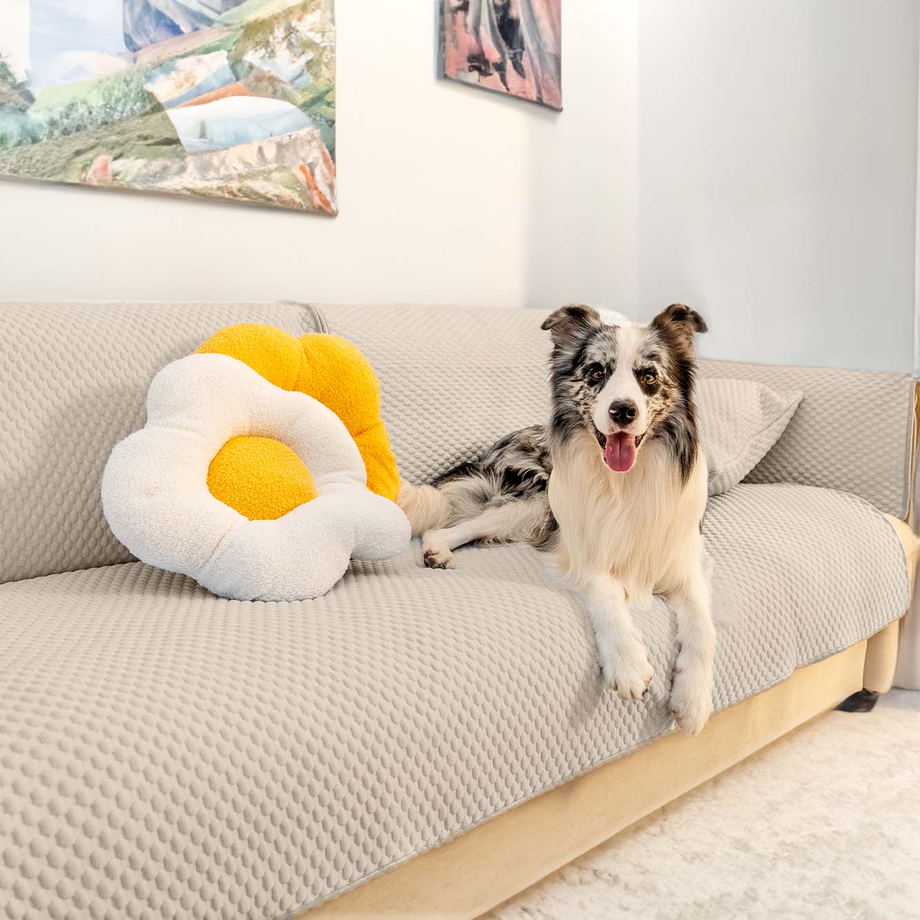 Anti-Scratch Furniture Protector Washable Cooling Couch Cover