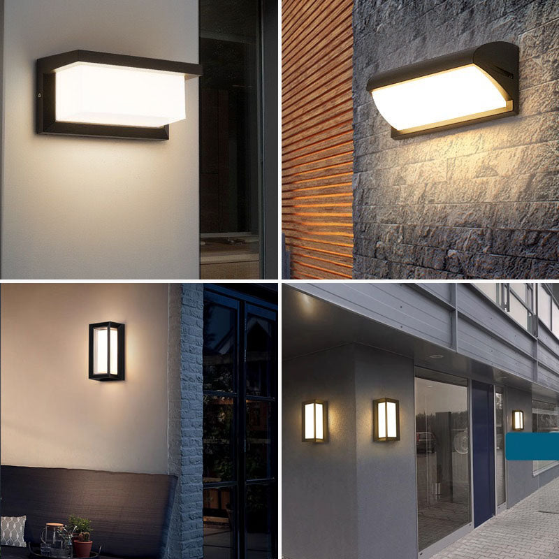 LED Wall Lamp with Motion Sensor, Modern ABS Waterproof Design
