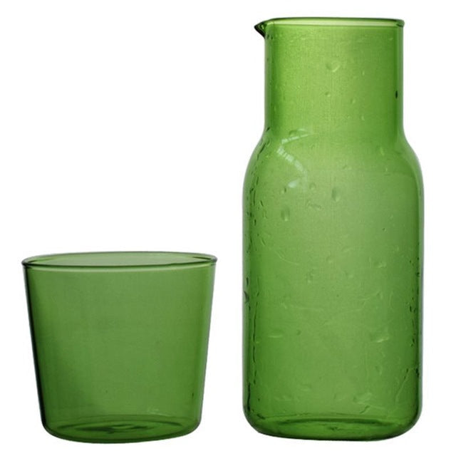 Glass Carafe & Tumbler Set – 500ml Borosilicate Water Set